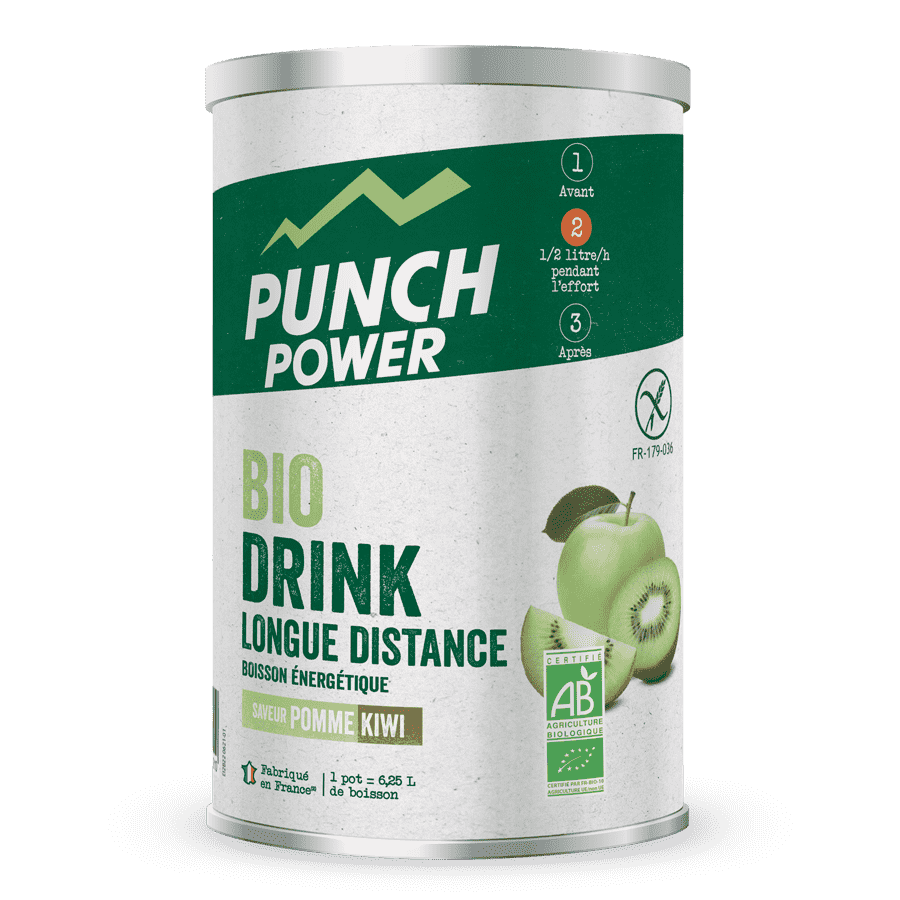 Boisson d'effort Punch Power longue distance Pomme kiwi 500 grammes - Clubinsport