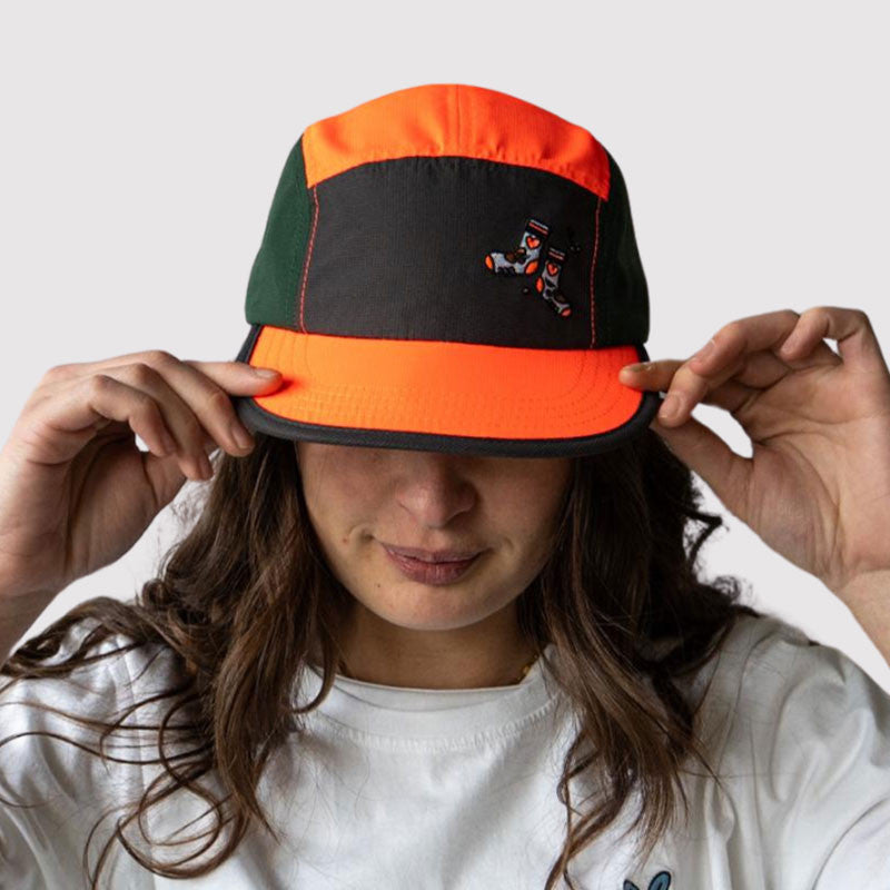 Casquette 5 Panel Des Bosses et des Bulles Pop Orange