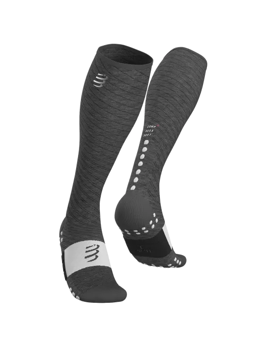 Chaussettes de compression Full Socks Recovery Compressport Gris - Clubinsport