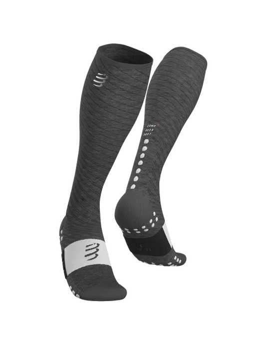 Chaussettes de compression Full Socks Recovery Compressport Gris - Clubinsport
