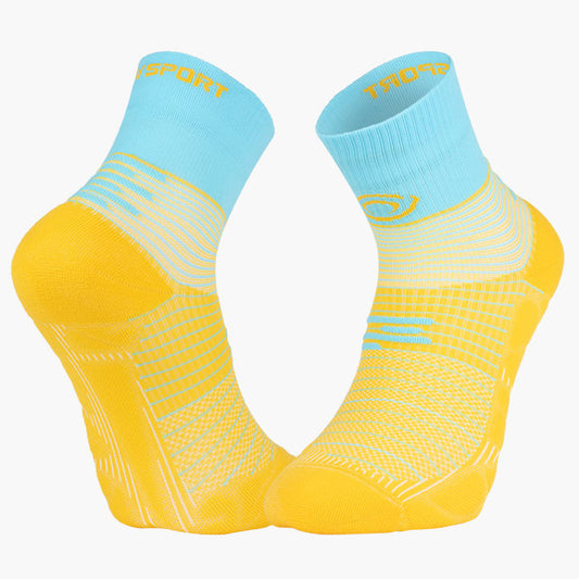 Chaussettes BV Sport Run Marathon.2 moyennes bleu jaune