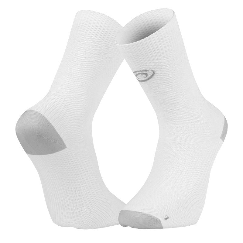 Chaussettes BV Sport socquettes LIGHT RUN Moyennes BLANC/GRIS - Clubinsport