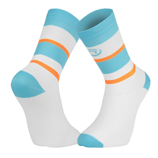 Chaussettes BV Sport LightRun LIGHT RUN "IBIZA" BLEU/Orange - Clubinsport