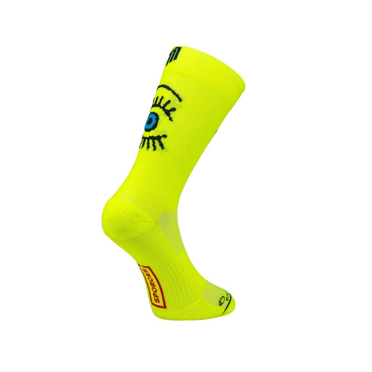 Chaussettes Sporcks Eye Jaune fluo - Clubinsport