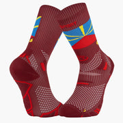 Chaussettes Trail Ultra Bvsport Reunion Rouge