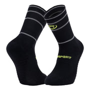 Chaussettes BV Sport Reflect noire reflechissantes - Clubinsport