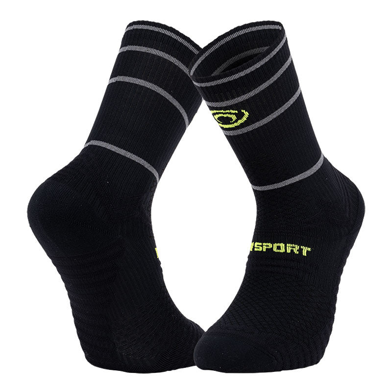 Chaussettes BV Sport Reflect noire reflechissantes - Clubinsport