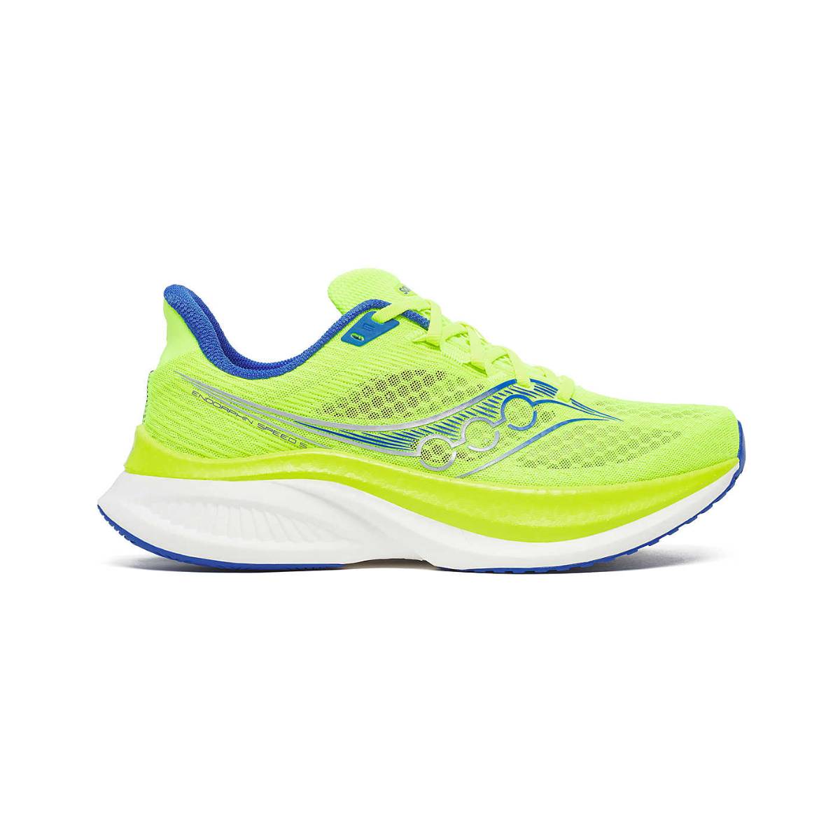 Chaussures de Route homme  Endorphin speed 5 Saucony jaune citron / bleu