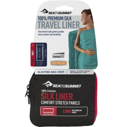 Drap de sac Sea to Summit soie Silk Stretch Long - Clubinsport