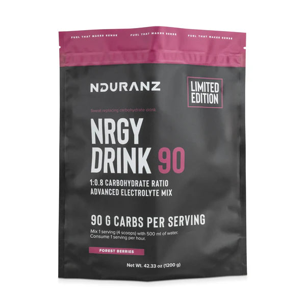 Boisson d'effort Nduranz Nrgy Drink 90 baies rouges 1.2kg