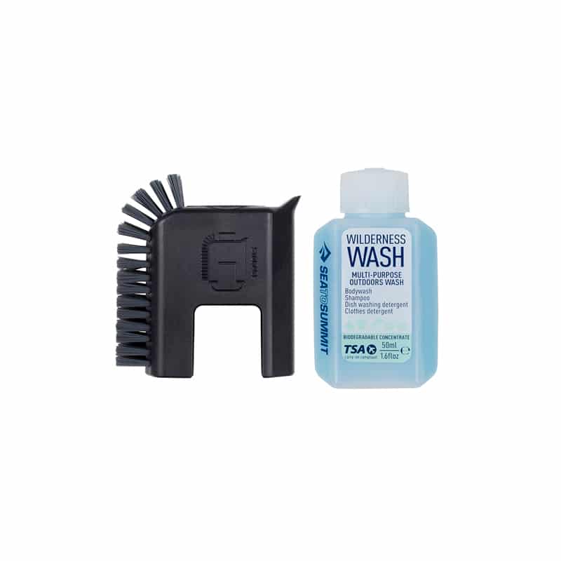 Sea to summit kit de nettoyage brosse + savon multi usage 50ml