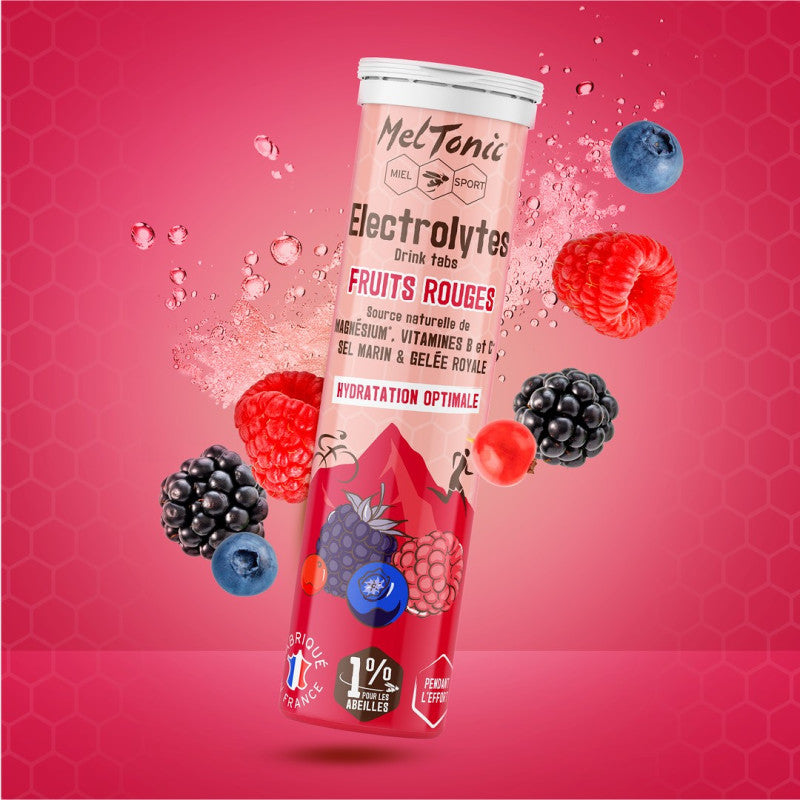Electrolytes pastilles Meltonic electrolytes fruits rouges