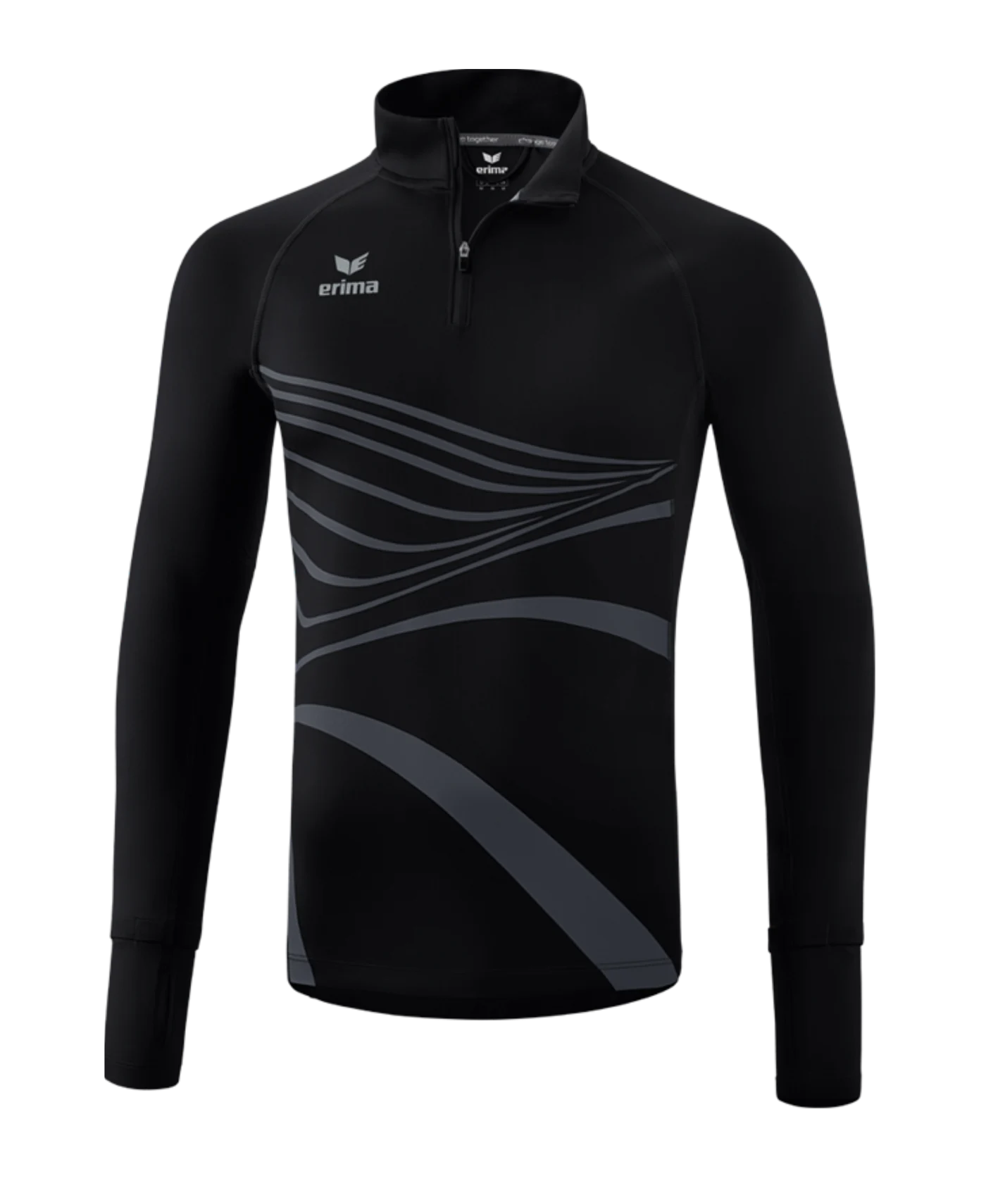 Tee-shirt manches longues homme Erima Racing noir - Clubinsport