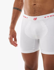 Sous-vêtement Homme boxer Seamless Compressport blanc