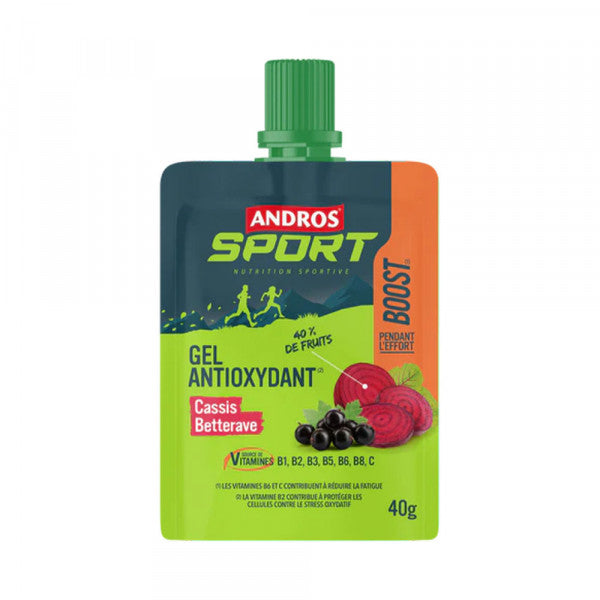Gel énergétique boost Andros sport cassis betterave