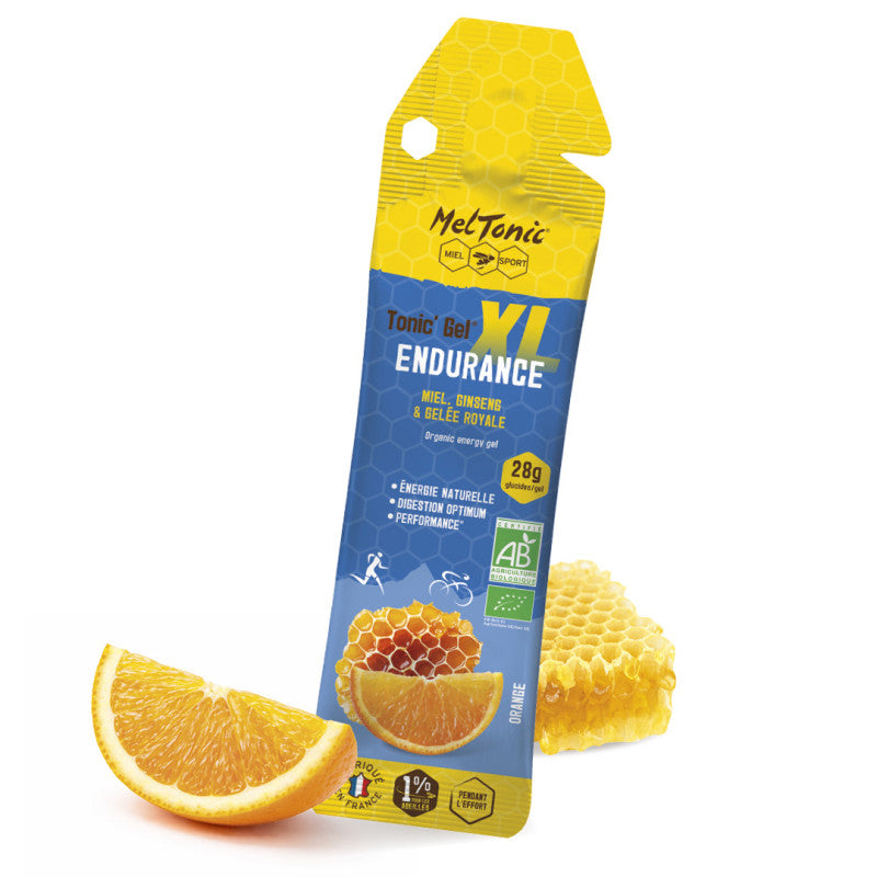 Gel énergétique Meltonic Endurance bio Miel ginseng gelée royale XL