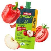 Compote salée Gourde mix Andros Sport pomme tomate poivron