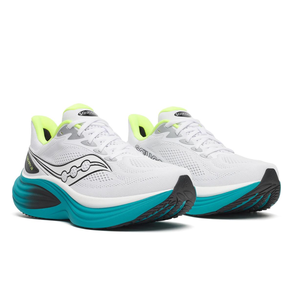 Chaussures de Route homme Triumph 24 Saucony Blanc semelle bleu