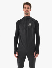 Tee-shirt manches longues homme Hurricane Windproof Seamless noir - Clubinsport