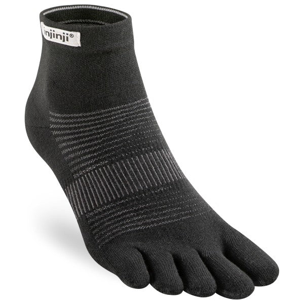 Chaussettes Injinji Run lightweight mini-crew Noir