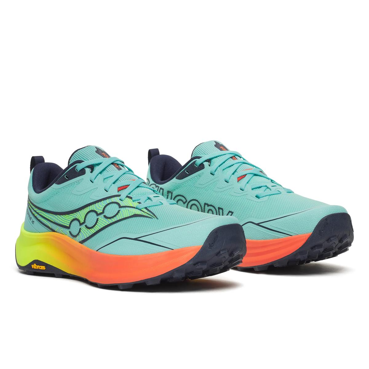 Chaussures de Trail homme Saucony Peregrine 16 bleu cyan