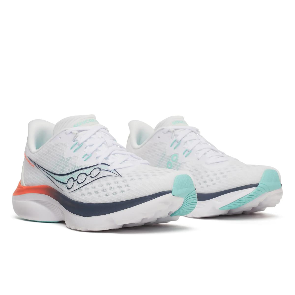 Chaussures de Route homme Saucony Kinvara 16 blanc/bleu marine