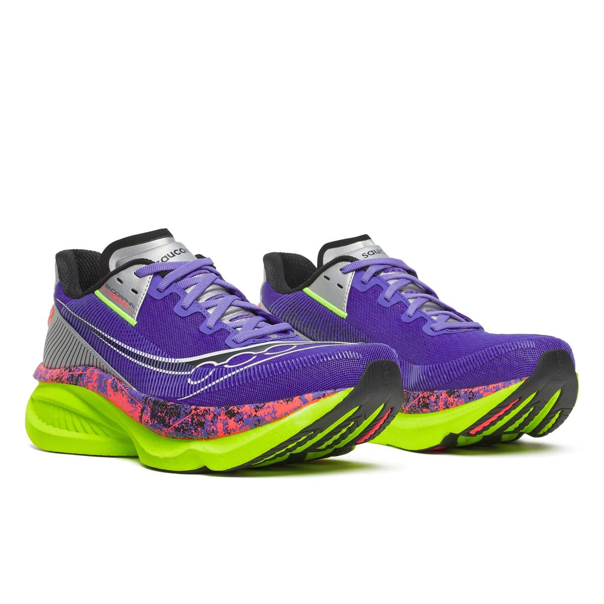 Chaussures de Route femme Endorphin Azura serie limitée capsule violet/jaune