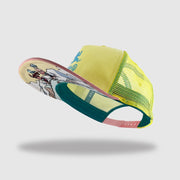 Casquette Trucker DBDB Island Jaune Rose