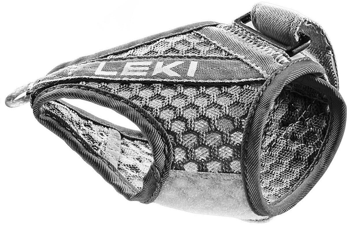 Gantelets de trail Leki shark strap mesh gris - Clubinsport