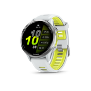 Montre cardio gps Garmin Forerunner 970 blanc 51mm bracelet blanc