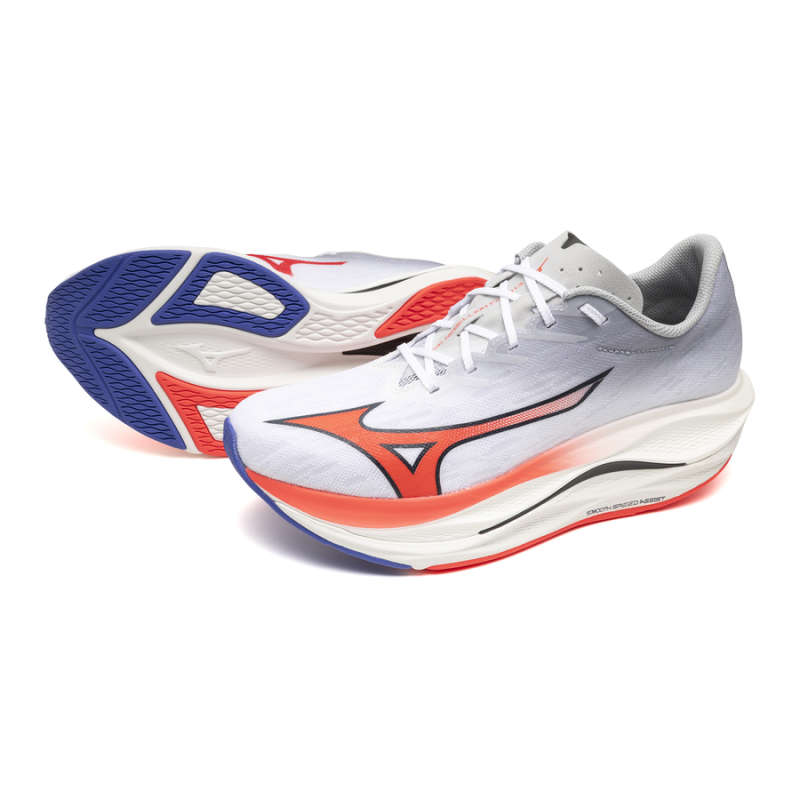 Chaussures de Route homme Rebellion flash 3 Mizuno blanc