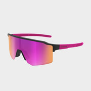 Lunettes Cébé Outflow LITE Cadre noir mat rose Verre miroir rose rouge cat 3