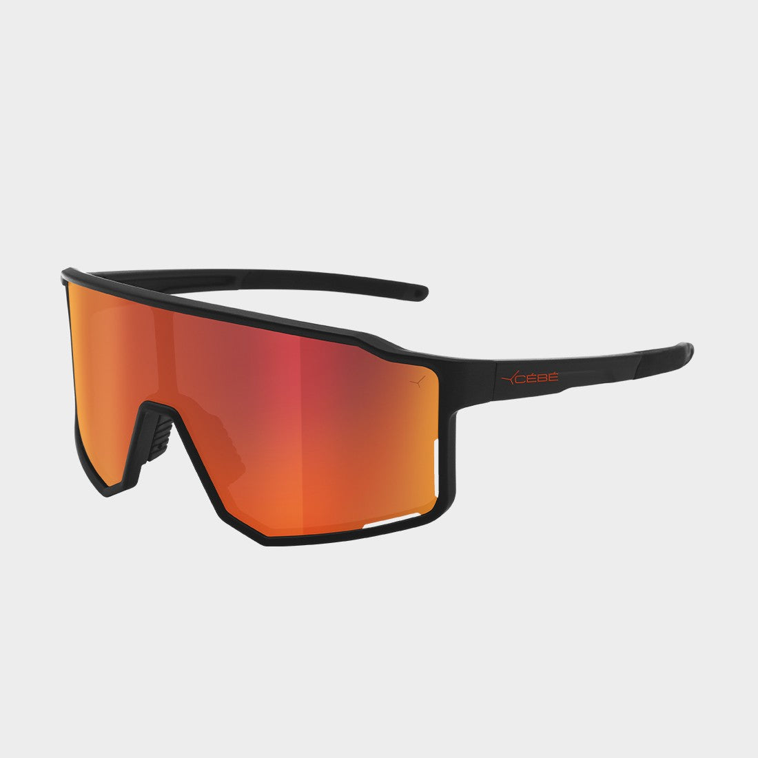 Lunettes Cébé Outflow S Cadre noir mat Verre orange cat 3