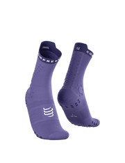 Chaussettes Compressport Pro Racing Socks High  v4.0 violet purpre