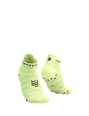 Chaussettes Compressport Ultralight Run noir vert citron