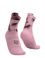 Chaussettes Compressport Pro Racing Socks V4.0 Run High - Eat My Dust! Zephyr Tie Dye