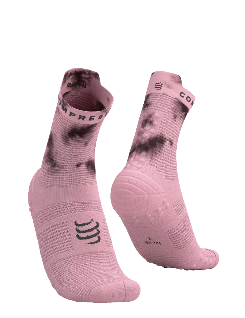 Chaussettes Compressport Pro Racing Socks V4.0 Run High - Eat My Dust! Zephyr Tie Dye