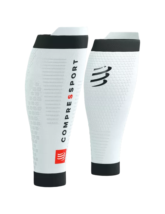 Manchons de compression mollet Compressport R2 3.0 blanc - Clubinsport