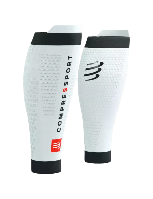 Manchons de compression mollet Compressport R2 3.0 blanc - Clubinsport