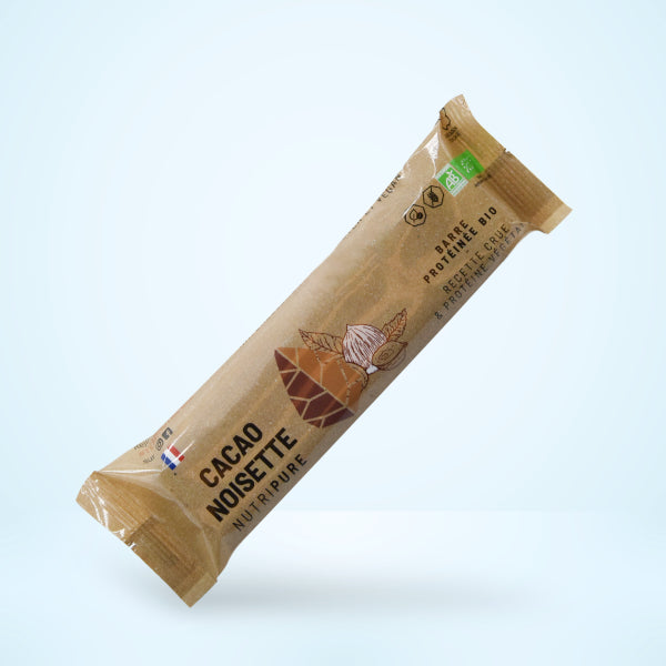 Raw Barre protéinée Bio cacao noisette Nutripure