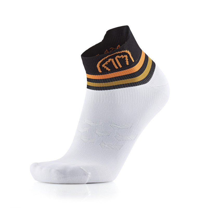 Chaussettes de course à pied Sidas Run Anatomic Light Ankle noir/blanc