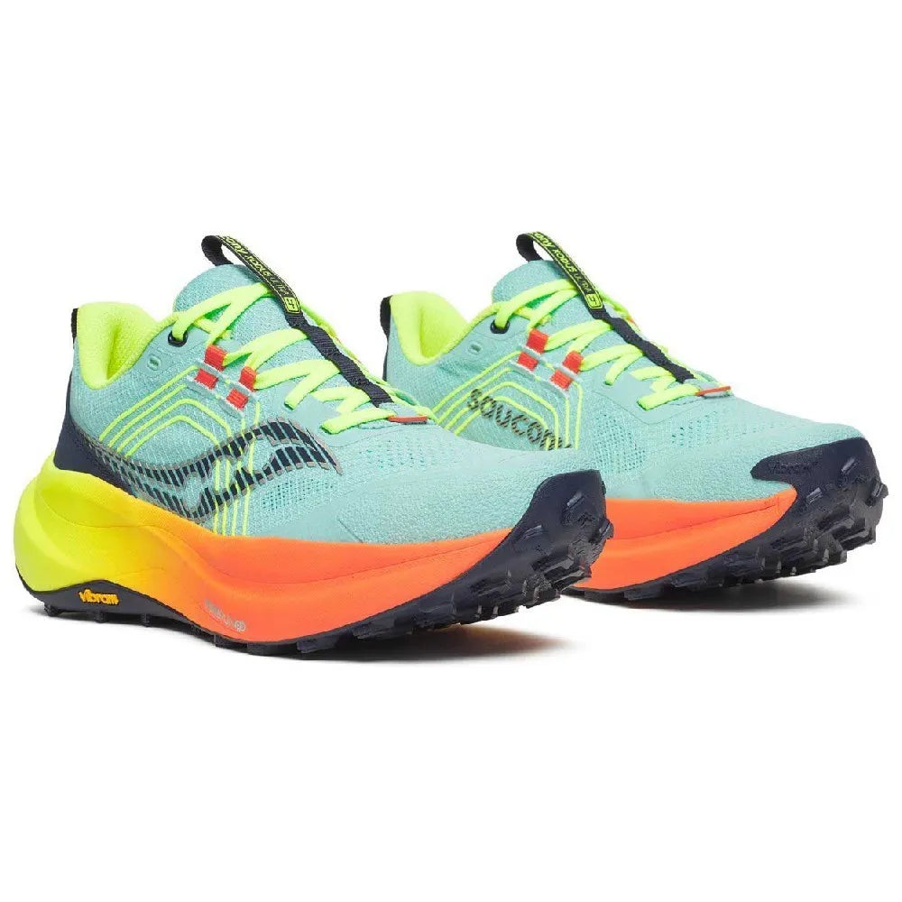 Chaussures de Trail femme  Saucony Xodus 4 rose bleu clair