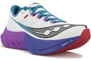 Chaussure Route Endorphin pro 4 Saucony homme blanc et violet mutant - Clubinsport