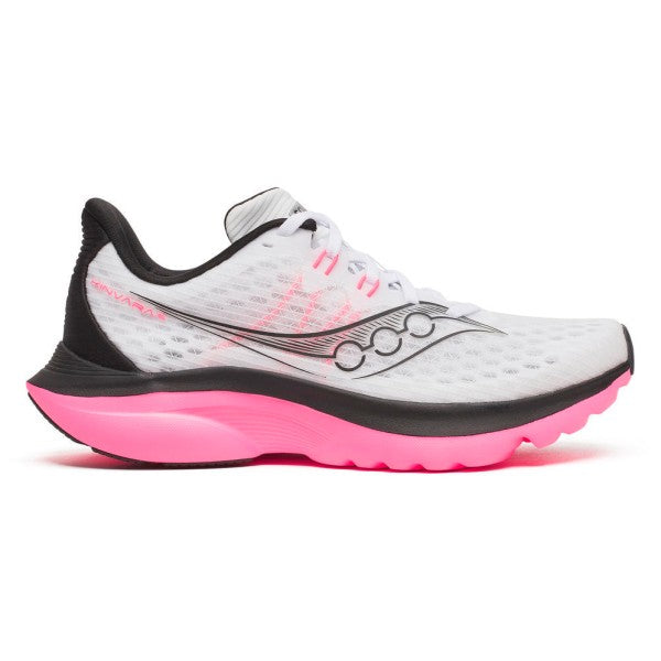 Chaussures de Route homme Saucony Kinvara 16 blanc/rose