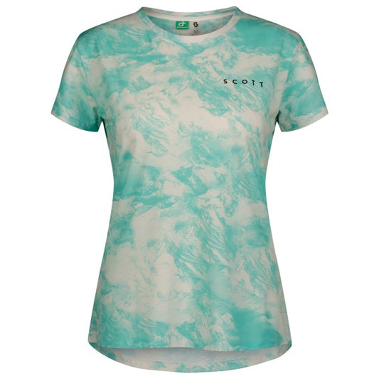 Tee-shirt manches courtes Femme Scott Defined DRI Tie Dye vert