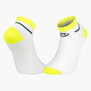 Chaussettes BV Sport LightRun LIGHT RUN basses blanc Jaune - Clubinsport