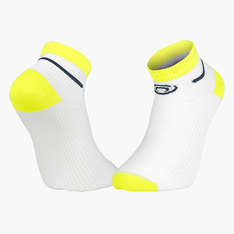 Chaussettes BV Sport LightRun LIGHT RUN basses blanc Jaune - Clubinsport