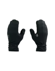 Gants mitaines hurricane Etanches Compressport noir - Clubinsport