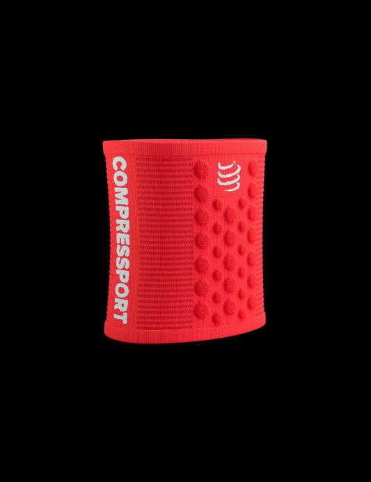 Bandeau de poignets  Compressport  Sweatbands 3D.Dots orange fluo