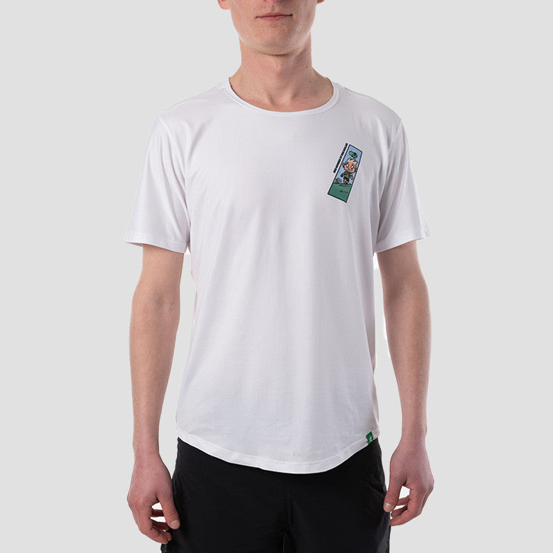 Tee-shirt manches courtes technique  homme Des bosses et des Bulles blanc - Clubinsport